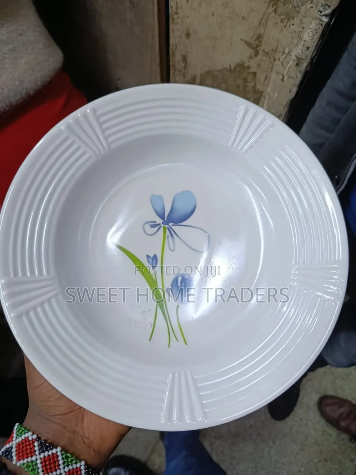 6pcs White Melamine Plates
