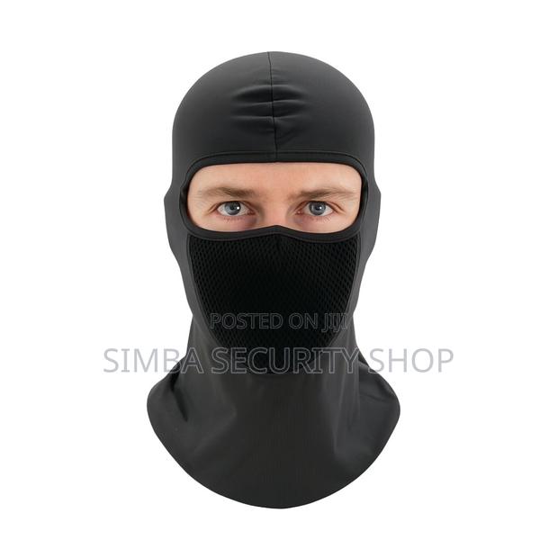 Black Balaclava Face Mask With Filter Anti Smoke Dust Uv