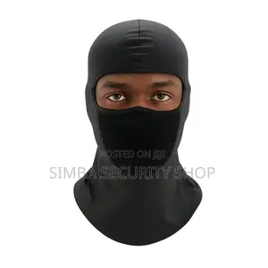 Black Balaclava Face Mask With Filter Anti Smoke Dust Uv
