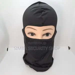 Black Balaclava Face Mask With Filter Anti Smoke Dust Uv