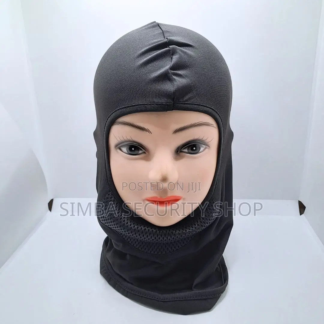 Black Balaclava Face Mask With Filter Anti Smoke Dust Uv