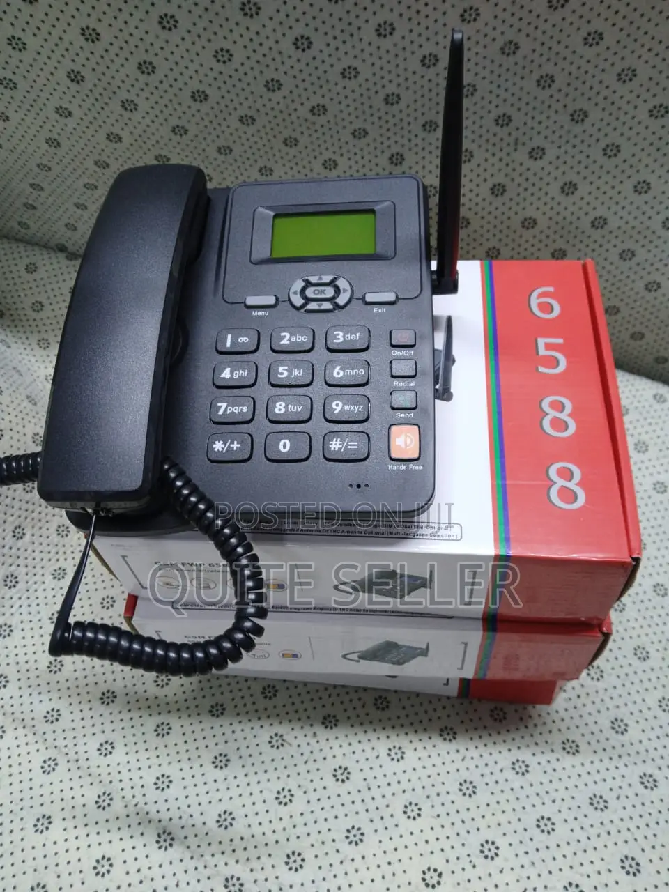 New Advanced 6588 Landline Wireless Deskphone With Fm Radio