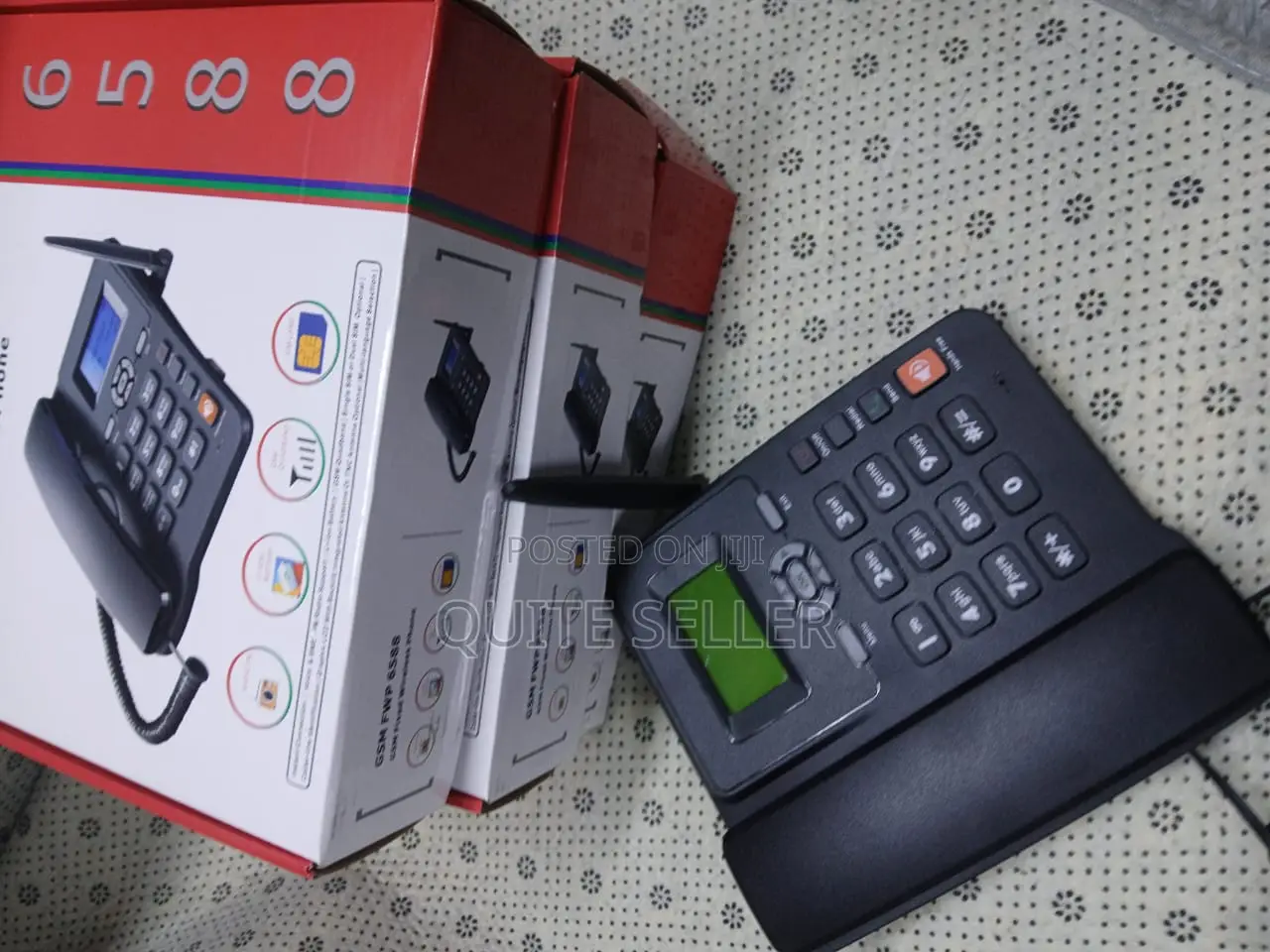 Landline Fixed GSM Dhome Desk Phone 6588 2simcard
