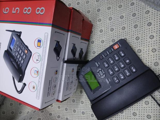 Landline Fixed GSM Dhome Desk Phone 6588 2simcard