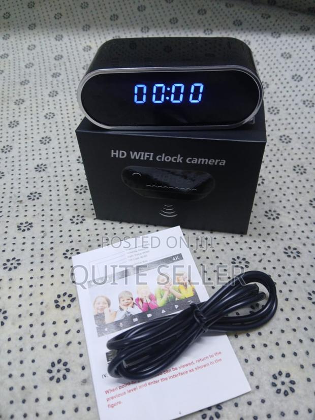 Wireles CCTV Spy Tableclockinfrared Night Vision Wifi Camera - main view