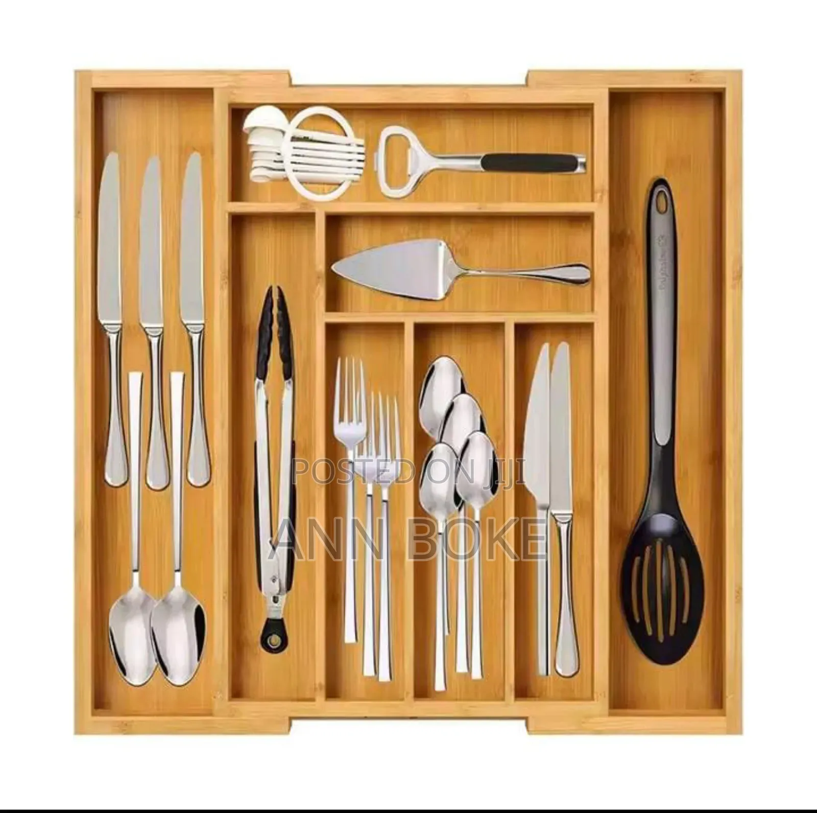 *Multifunctional Wooden Cutlery Organizer Available*