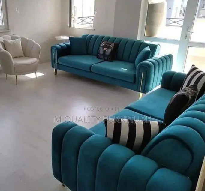 Blue 6 Seater New Indoor Sofa
