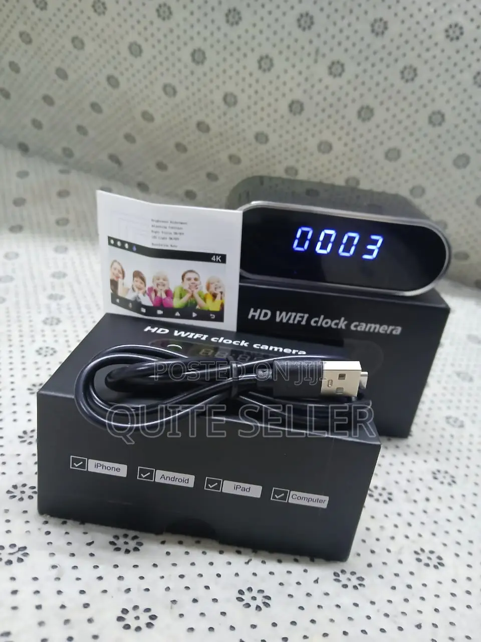 Spy Camera Spy Hidden in Clock Camera 1080p