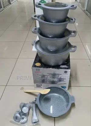 Bosch 11pc Cookware With Silicone Lid Covers✓