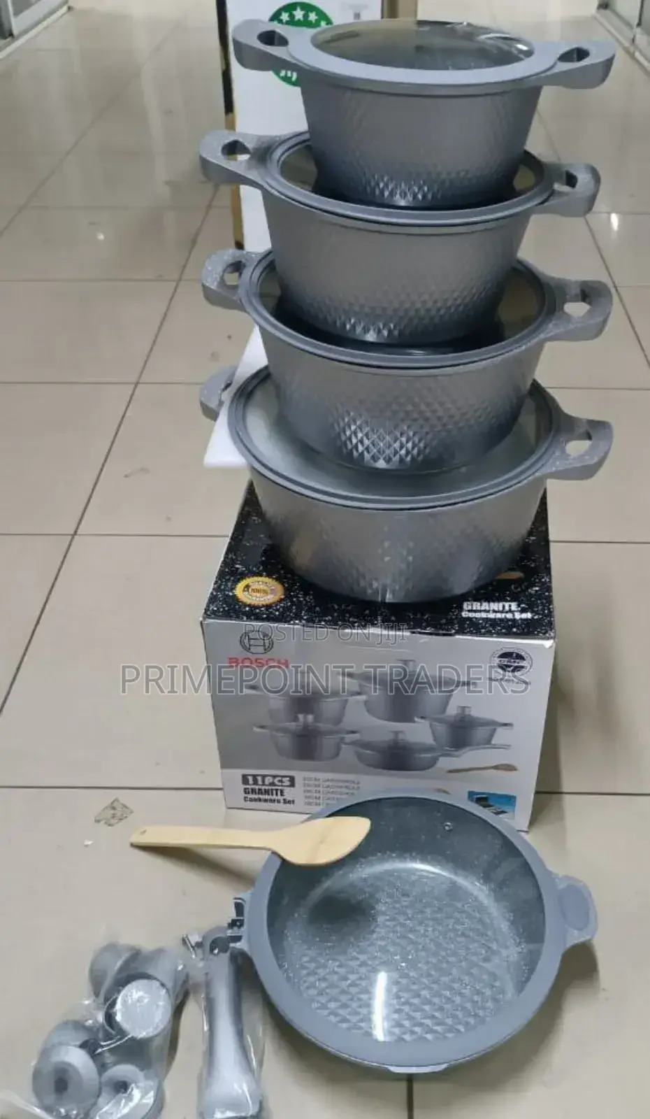 Bosch 11pc Cookware With Silicone Lid Covers^ 