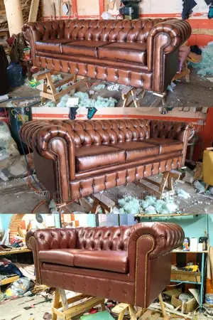 Brown Chesterfield Leather Sofa