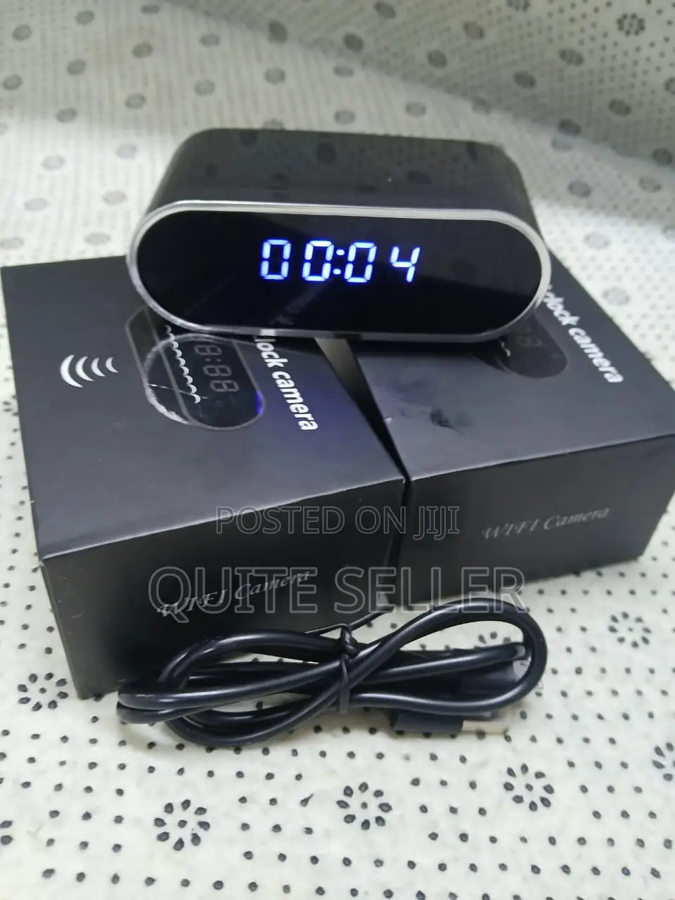 Home Clock Security Spy Hidden Camera Wifi Connectivity