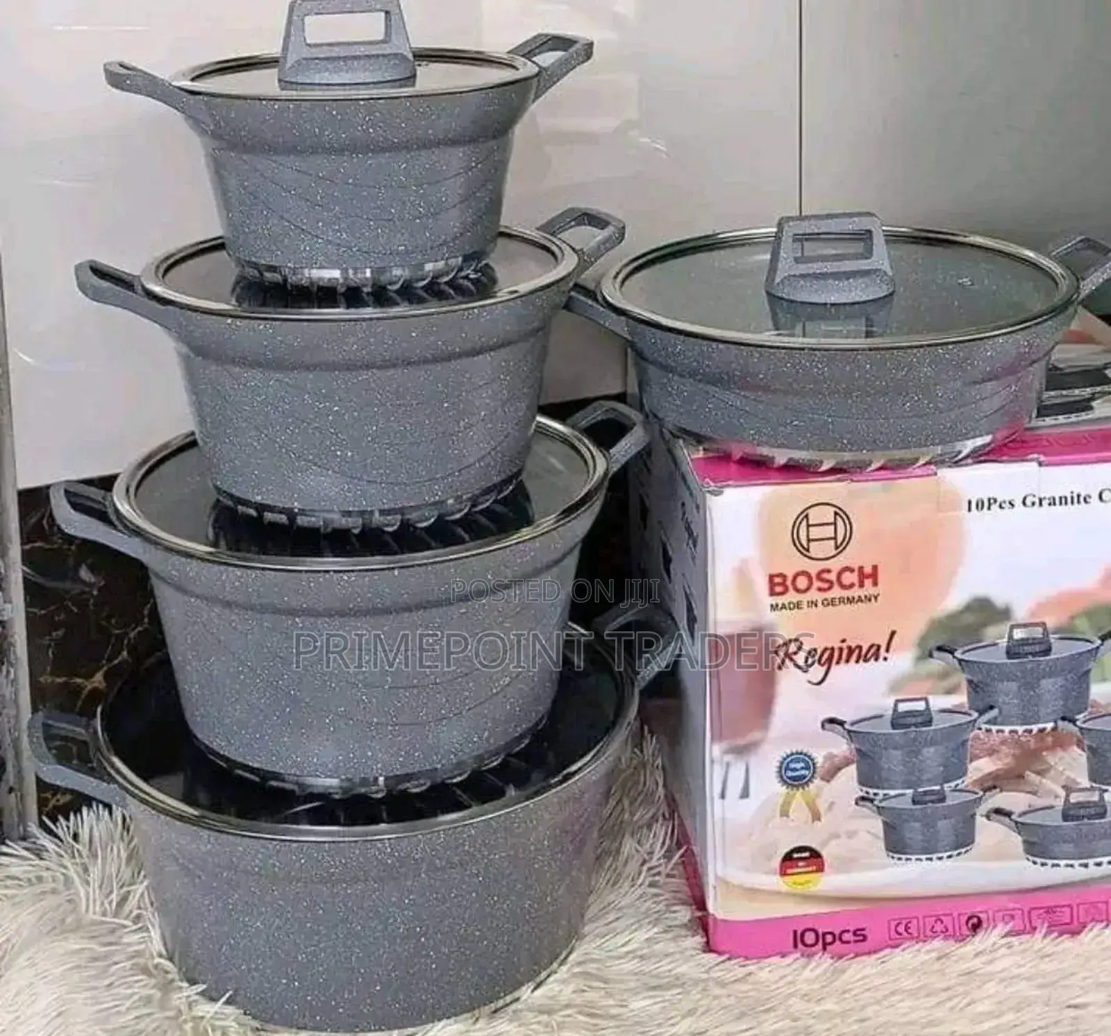 Bosch Granite Cook Ware Set Original Made in Germany Grey