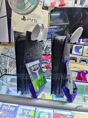 Black Ps5 STD With Two Controllers and Fc