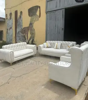 White Full Sets of Chesterfield Sofa