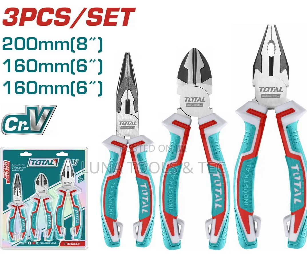Total 3 PCS Pliers Set