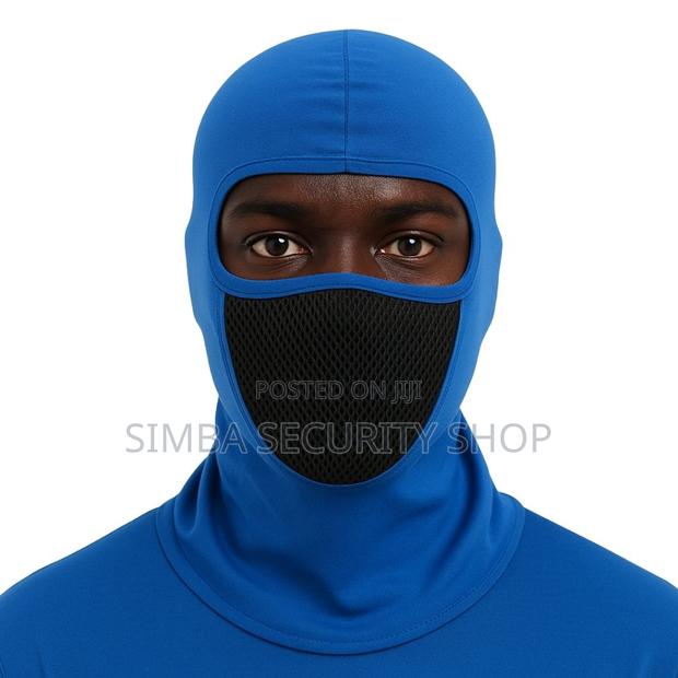 Blue Ski Mask Balaclava With Mesh Filter for Dust Smoke Fm5