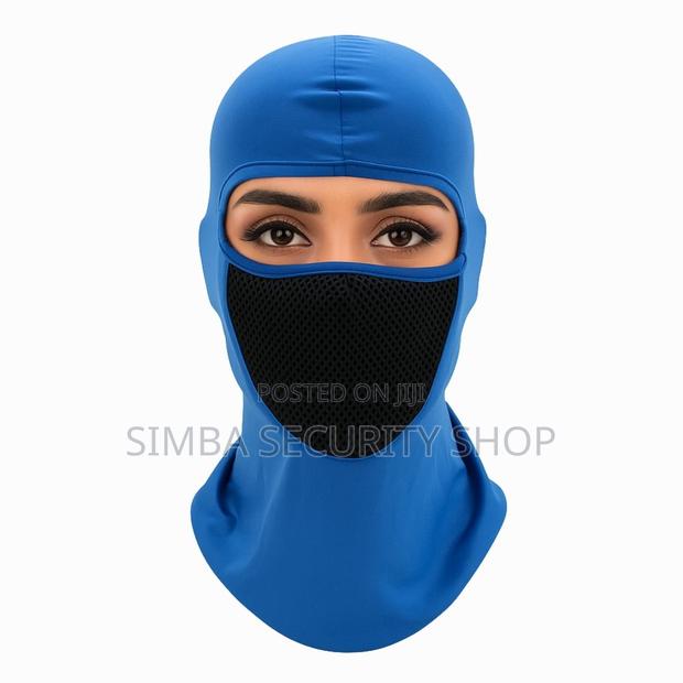 Blue Ski Mask Balaclava With Mesh Filter for Dust Smoke Fm5 - thumbnail 2