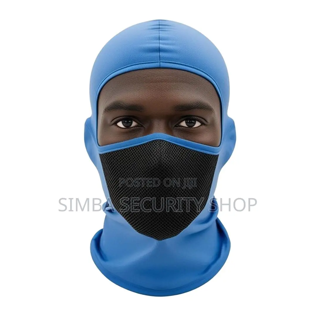 Blue Ski Mask Balaclava With Mesh Filter for Dust Smoke Fm5