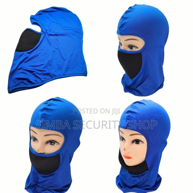 Blue Ski Mask Balaclava With Mesh Filter for Dust Smoke Fm5 - thumbnail 5