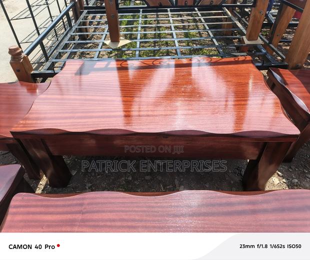Modern Wooden/ Mahogany Office/ Home Coffee Table - thumbnail 2
