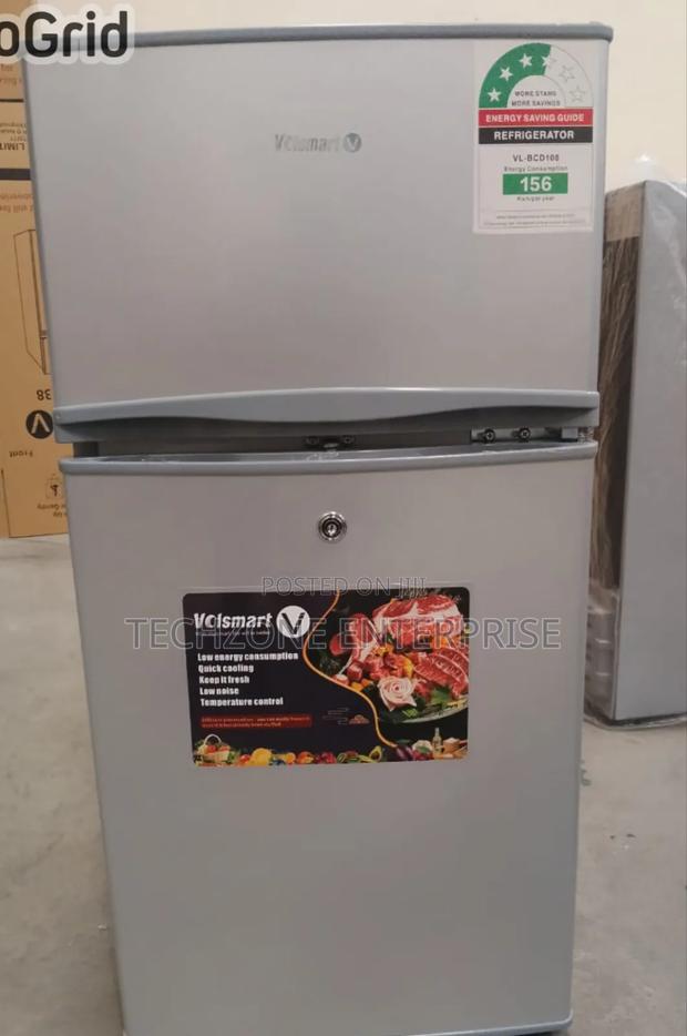 Volsmart 108 Litres Double Doors (Ivl-Bcd108) - Silver 