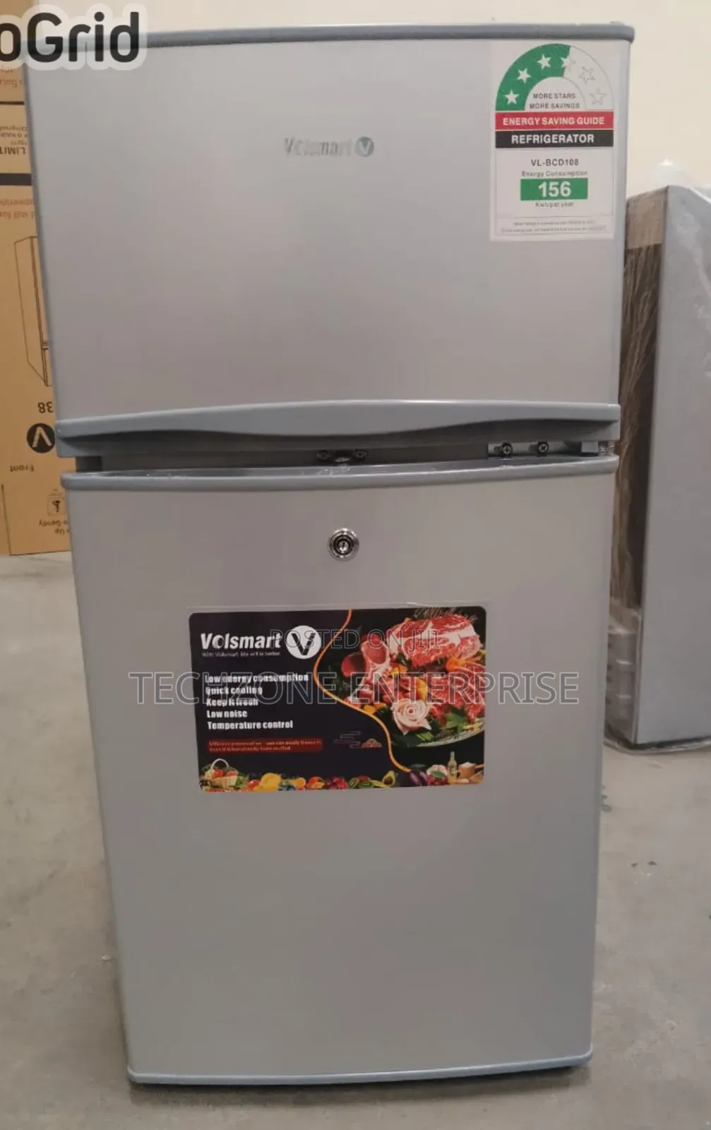 Volsmart 108l Double Doors Vl-Bcd108 Lock and Keys 