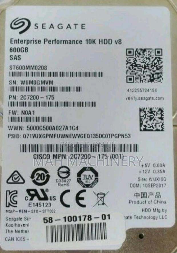 2.5" Seagate 600gb Surveillance, Servers Hard Drive - thumbnail 2