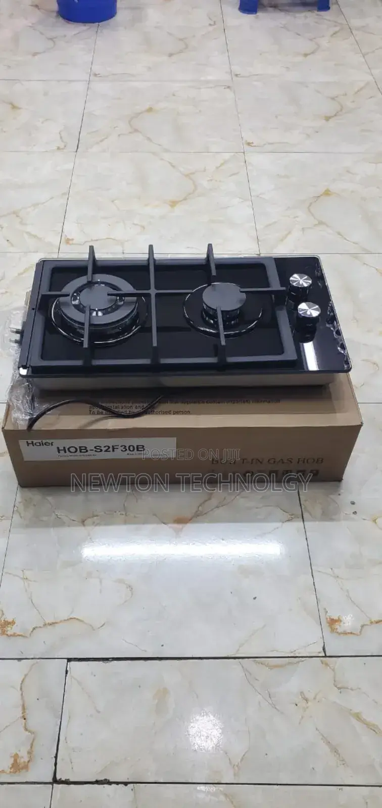 Haier Glass Inbuilt 2 Burner With Wok Burner Hob Cooker