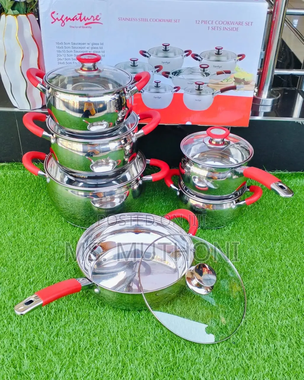 *12pcs Stainless Steel Cookware Set*