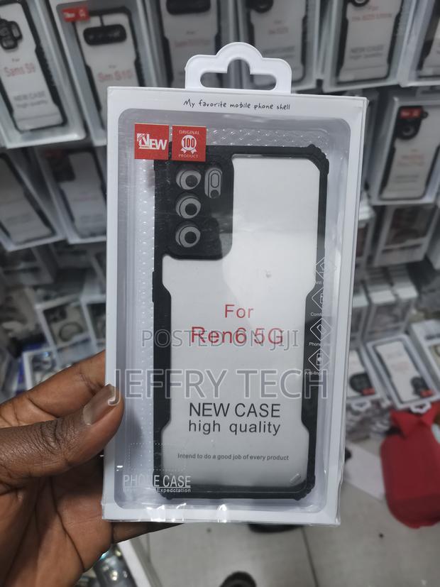 Oppo Reno 6 5g Tpu Full Back Cover Hard - Black