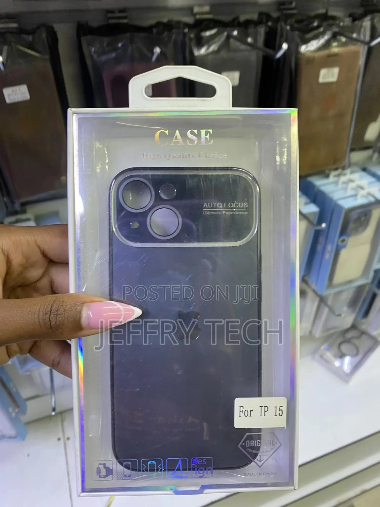 Apurb iPhone 15 Auto Focus Case Soft Matte Protective Camera