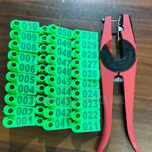 Pig Ear Tags,Medium-Sized, Durable Tags for Livestock -100pc