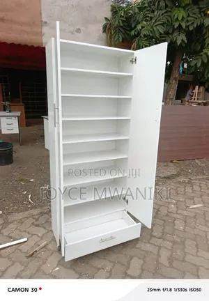 Shoe Rack With a Drawer at the Bottom 