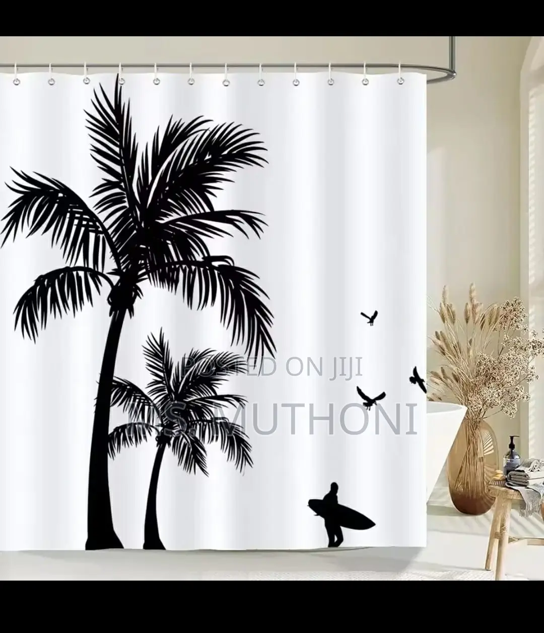 Waterproof Fabric Printed Shower Curtains