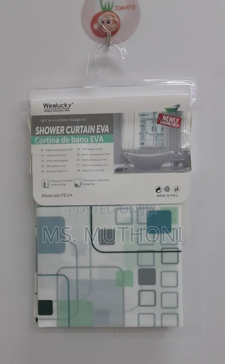 Waterproof Fabric Printed Shower Curtains