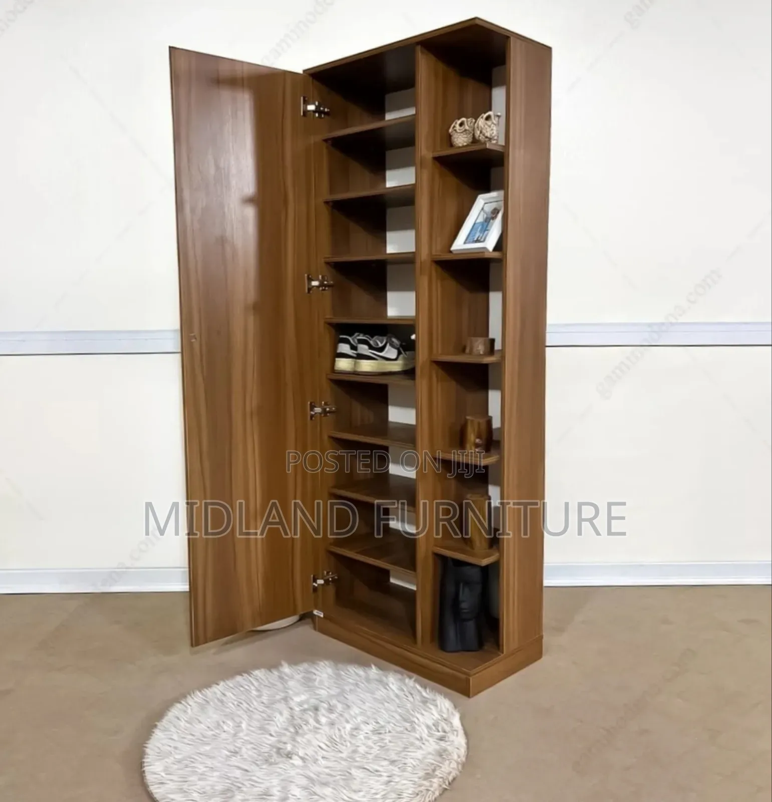 Shoe Rack Cabinet With Mirror