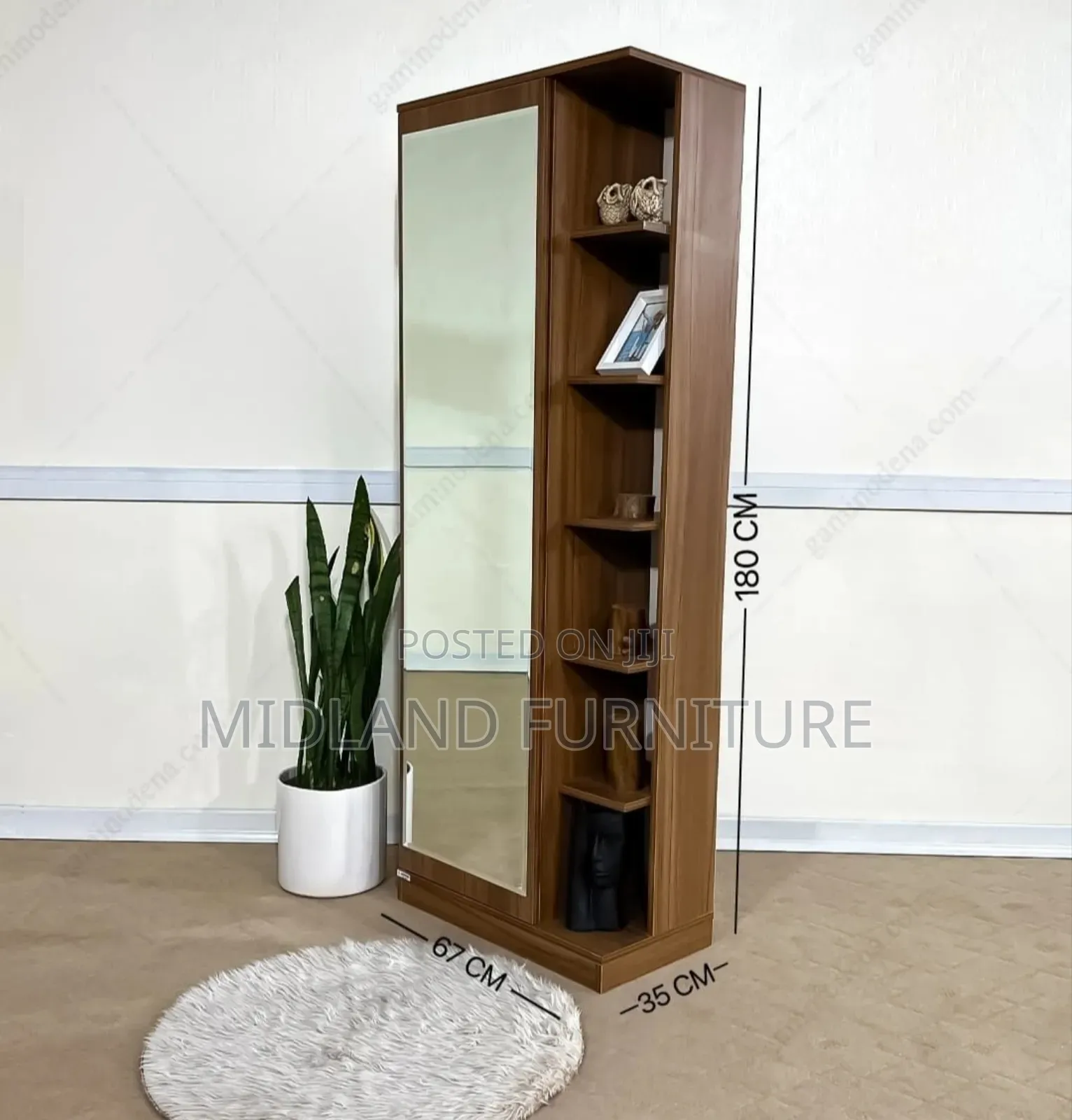 Shoe Rack Cabinet With Mirror