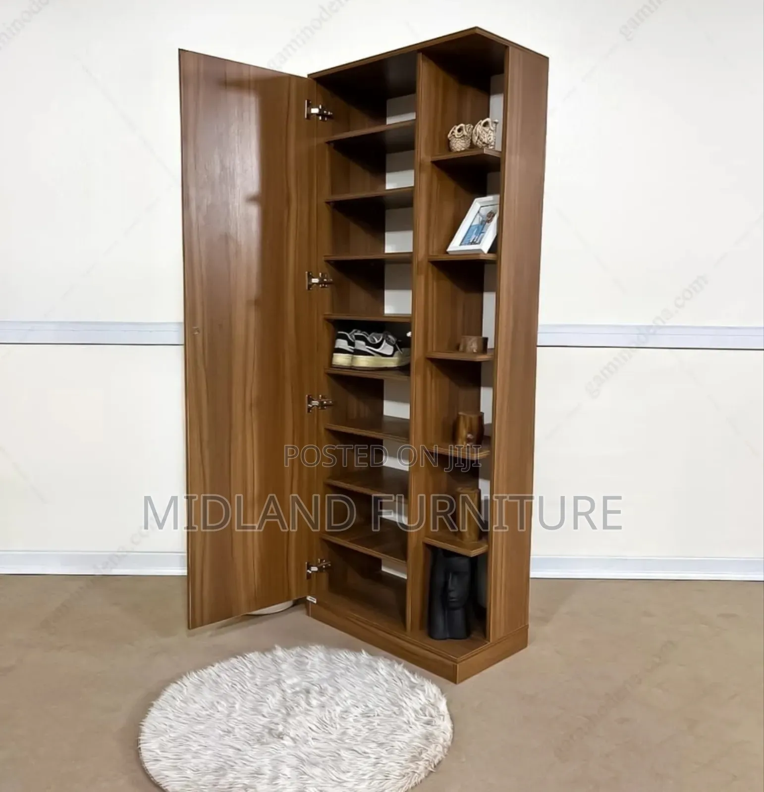 Shoe Rack Cabinet With Mirror
