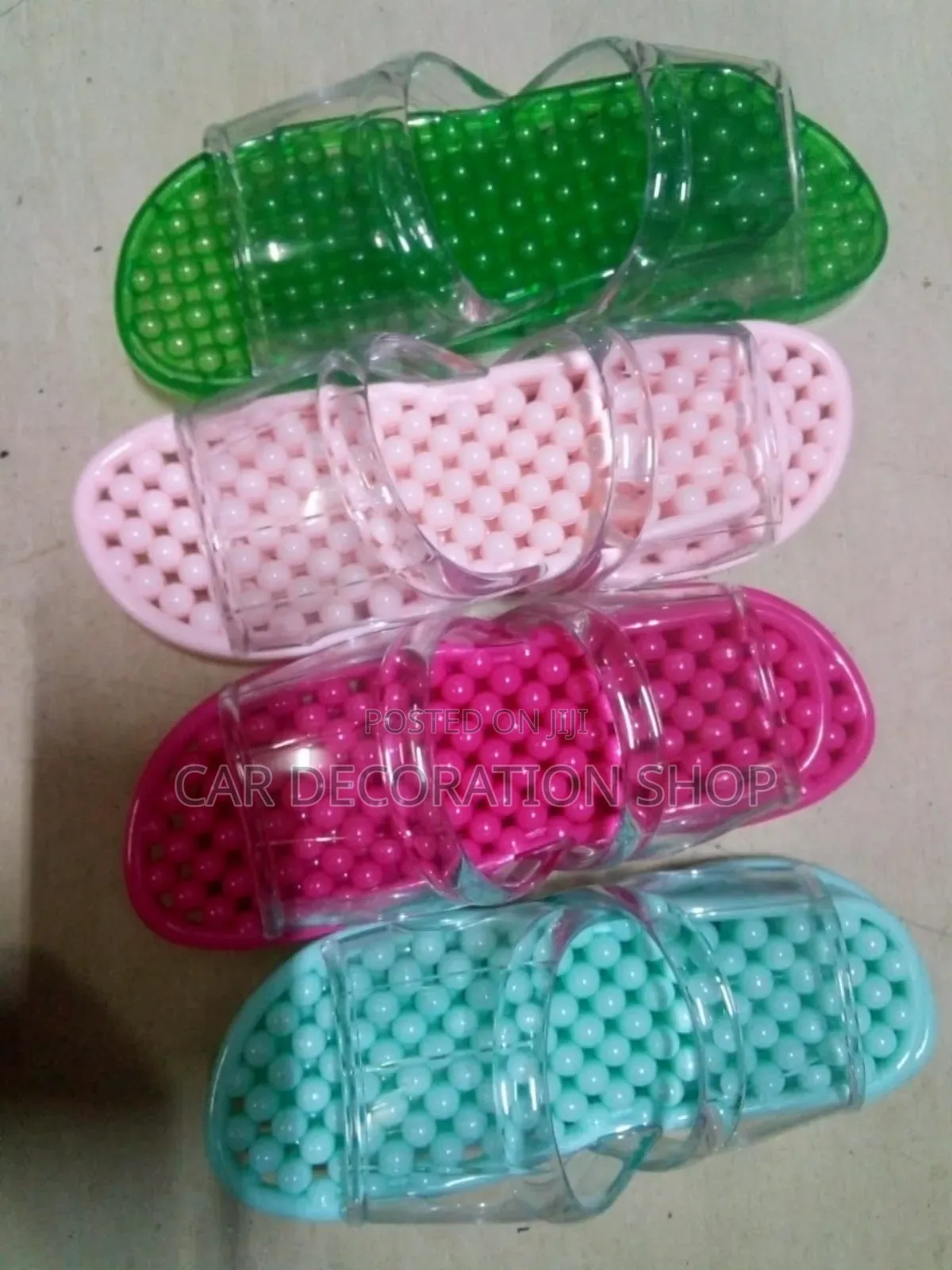 Bathroom Slippers Nonslip Jelly Crystal
