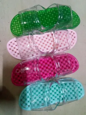 Bathroom Slippers Nonslip Jelly Crystal