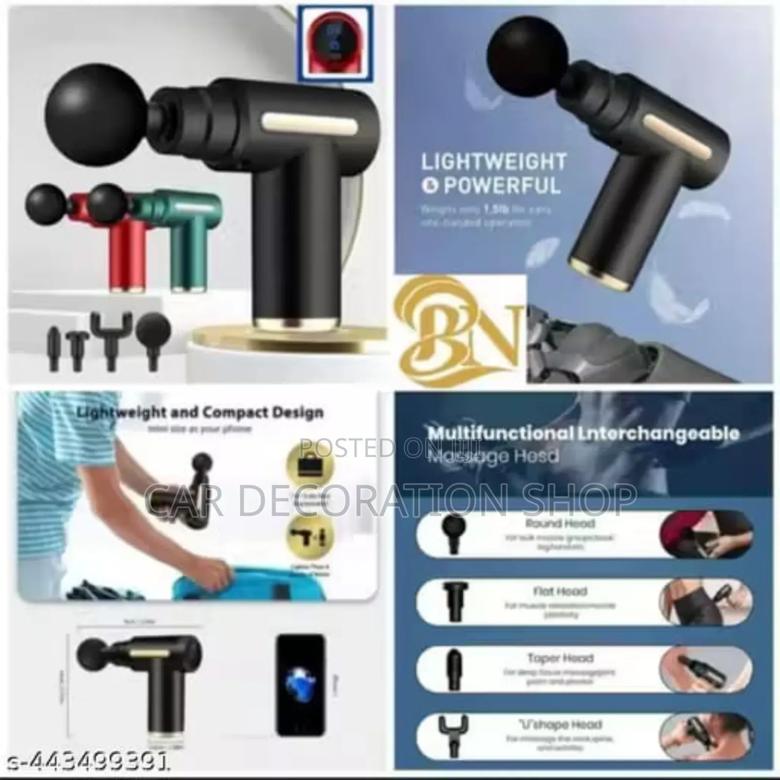 Impact Handheld Deep Tissue Percussion Gun Massager