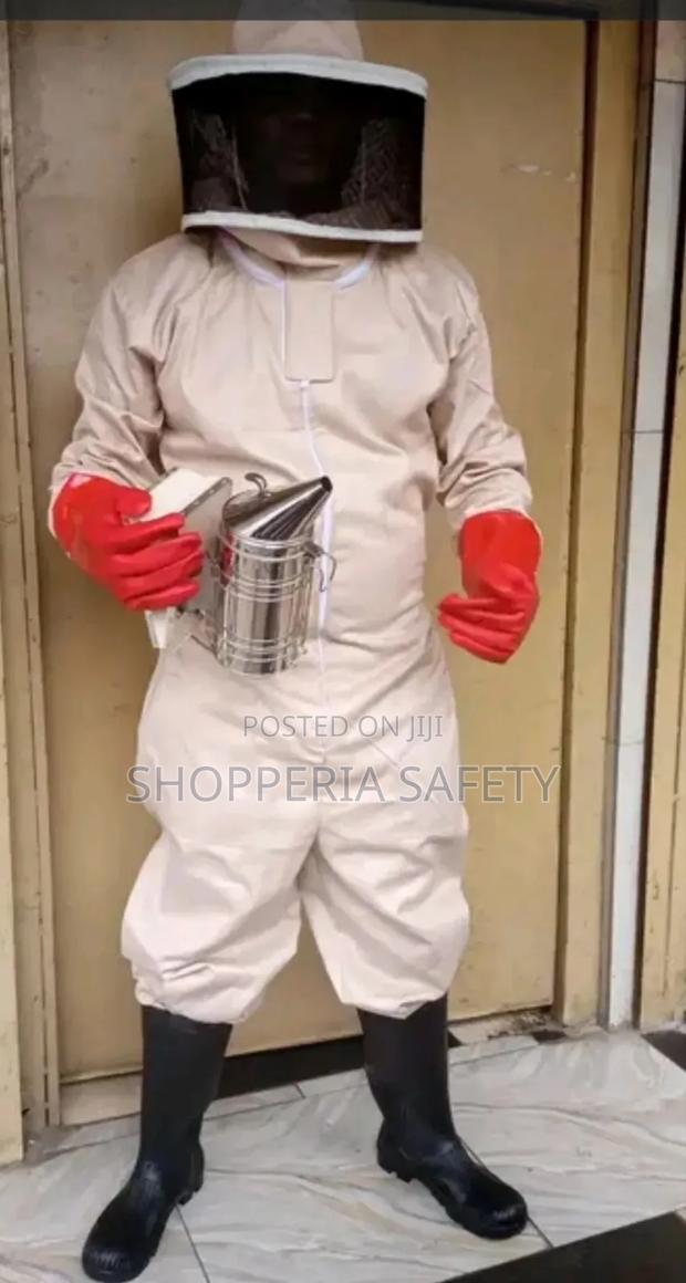 Cotton Beige Bee Suit - main view