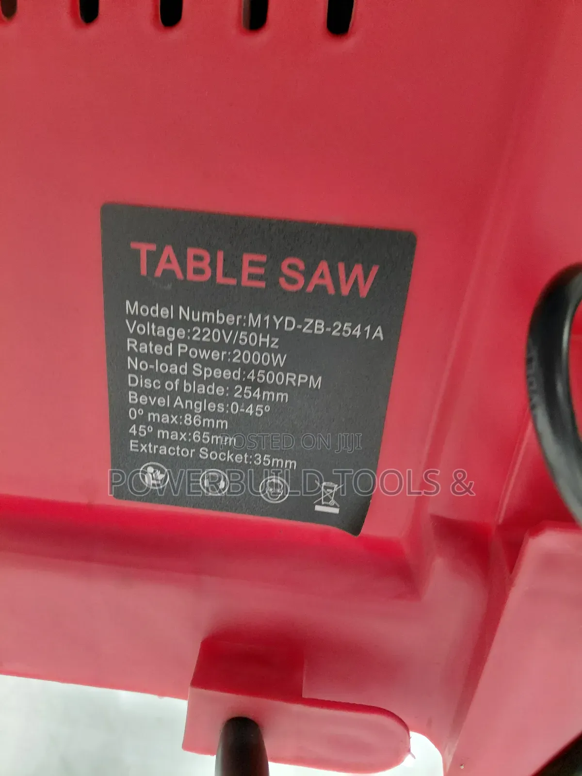 1800w 10" Table Saw For Woodwork