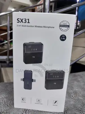 Sx31 Lavalier 2.4g Wireless Mic Dual Transmitter + Receiver