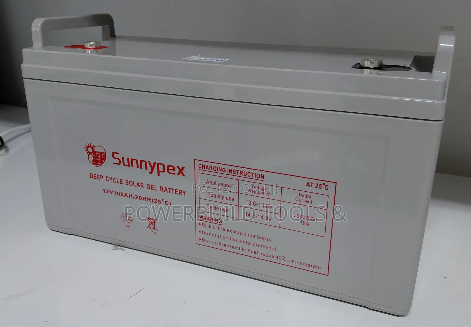 Sunnypex 100ah 12v Deep Cycle Solar Gel Battery