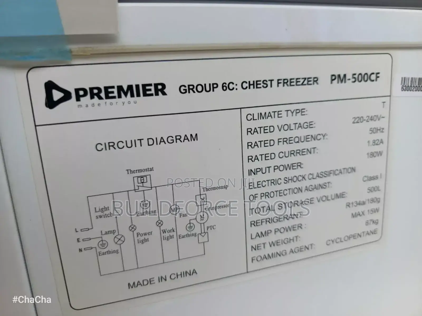 Premier 500l Freezer