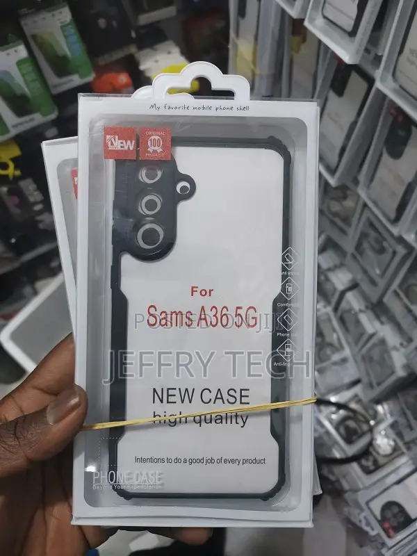Samsung Galaxy A36 5g Transparent Black Shockproof Camera Pr