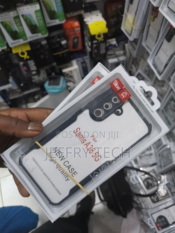 Samsung Galaxy A36 5g Transparent Black Shockproof Camera Pr - thumbnail 2