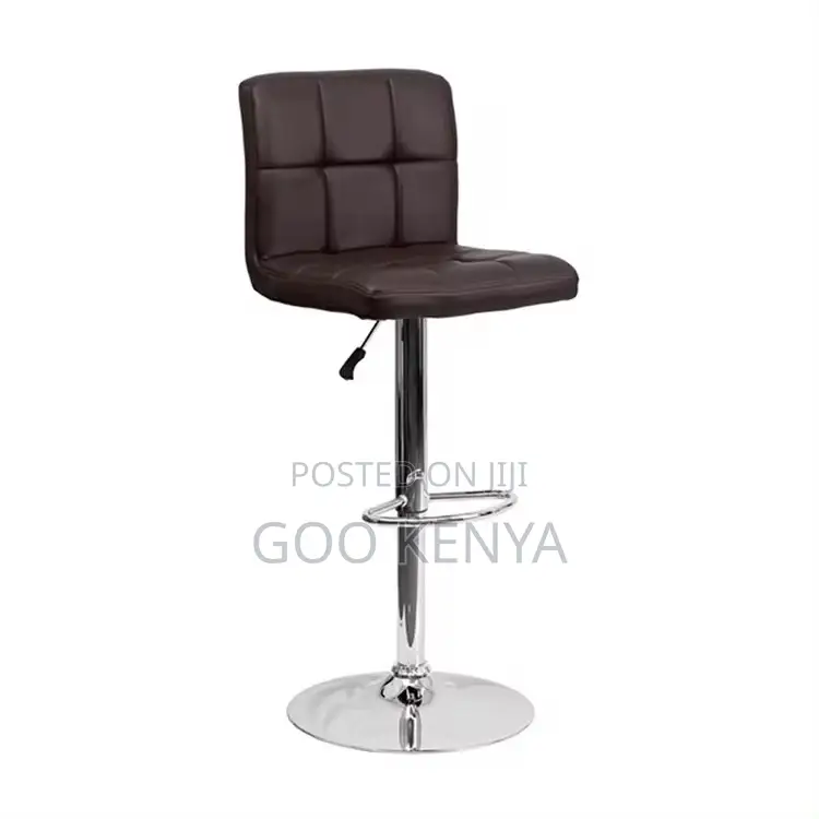 Home Chairs ; Adjustable High Middle Back Bar Stool Chair